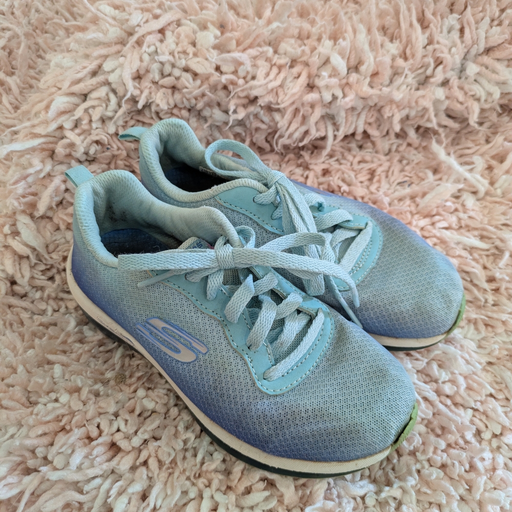 Skechers Light Blue Athletic Shoes